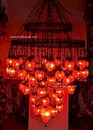 Filigree Art 57  blowing glass  made of copper Ottoman Chandelier F-L-C-912