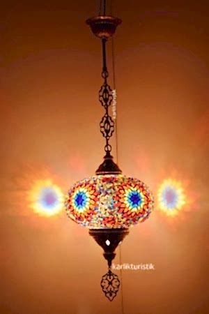 Turkish Mosaic Pendant Lights ,Ottoman Hanging Lamp ,Moraccon Lamp ,Turkish Large  Hanging,Mosaic Pendant Lamp, Handmade - I-S-H-5207