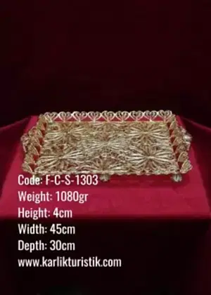 Osmanlı Bakır Telkari Tepsi 6’lı FCS 1303