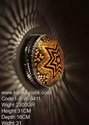 Mozaik Metal Otantik Duvar Plafonyeri 30 cm