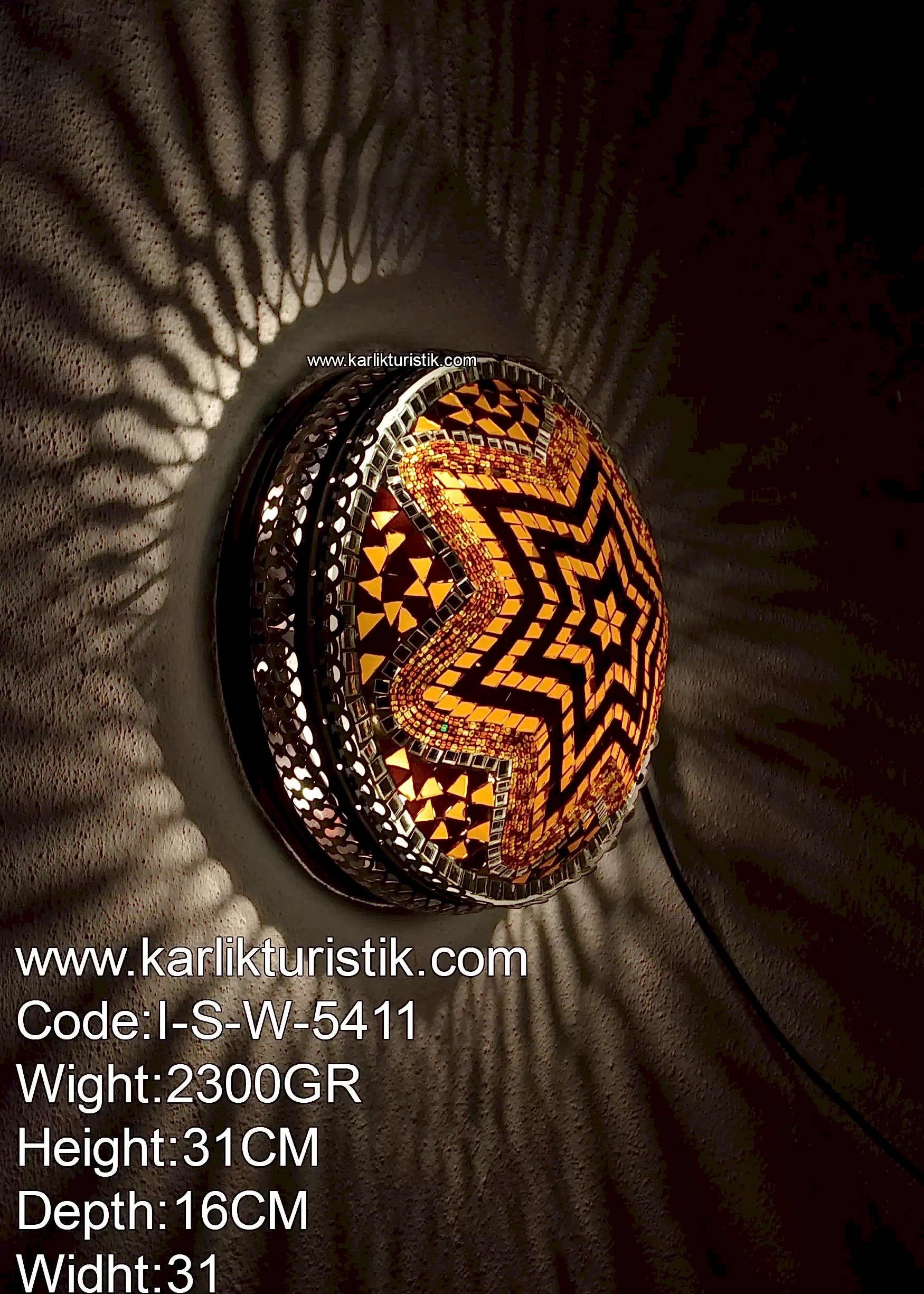 mosaic_wall_lamp_cailing_lamp_sconce_30cm_I-S-W-5411