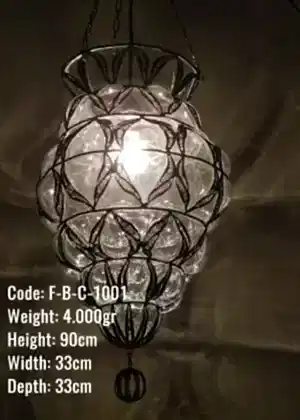 Üfleme Cam Telkari Askılı Lamba FBC 1000