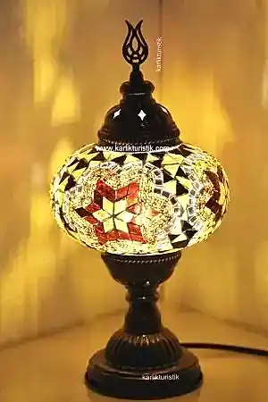Mozaik Lamba ,mozaik Masa Üstü Lamba Metal Sıvama no3- I-S-T 5002