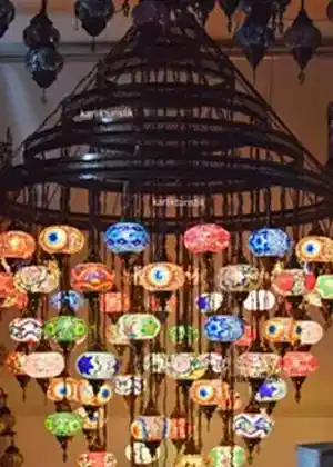 Mozaik Lamba Avize Sarkıt Tavan Lambası 87 li Büyük Set