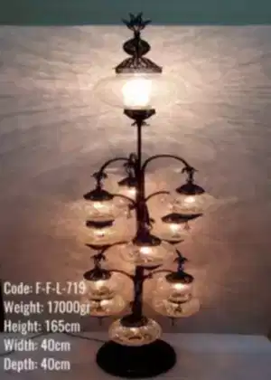 Butik Aydınlatma Otantik Telkari 13 lü   Lambader - F-F-L-719