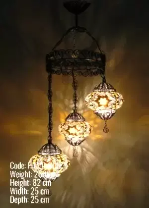 Mozaik Telkari 3'lü Helezon Set - F-M-C-300