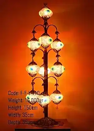 Mozaik Telkari 10 lu Oltalı Lambader - F-F-L-710