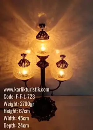 Bakır Telkari El Emeği NO:3 Boy Ters Olta Lambader -F-F-L-723