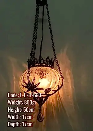 Osmanlı Askılı Bakır Telkari Küçük Ufo Lamba - F-O-H-603