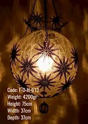 Osmanlı Askılı Bakır Telkari 35 lik Top Lamba - F-O-H-613