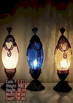 Telkari Mozaik Masa Lambası - F-T-211