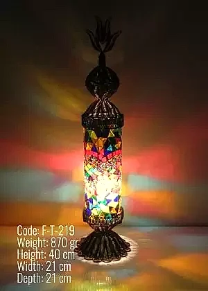 Telkari Mozaik Masa Lambası - F-T-219