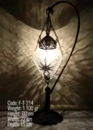 Telkari Mermi Olta Masa Lambası - F-T-214