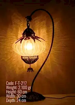 Telkari Mozaik Olta Masa Lambası - F-T-217