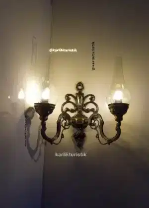 Karlık Turistik Elektrikli Duvar Aplikleri: Evler, Oteller, Restoranlar ve Kafeler için Otantik Gaz Lambası Tasarımı Çift Taraflı