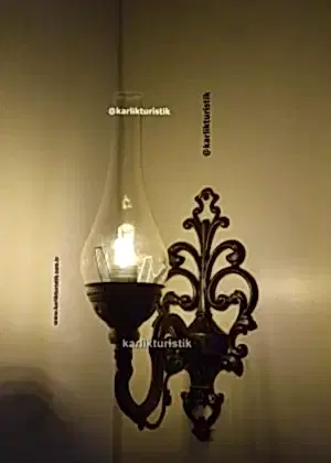 Ev, Otel ve Restoran Dekoru İçin Otantik Gaz Lambası Tarzında Elektrikli Duvar Aplik